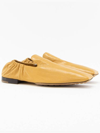 Men's Crunch Square Toe Loafers Yellow - BOTTEGA VENETA - BALAAN 1