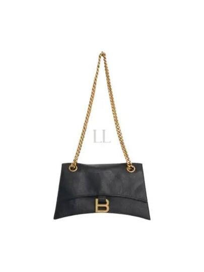 Crush Logo Gold Chain Small Shoulder Bag Black - BALENCIAGA - BALAAN 2