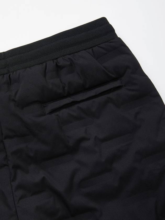 Quilted Duck Down Jogger Banding Padded Straight Pants Black - IKALOOOK - BALAAN 9