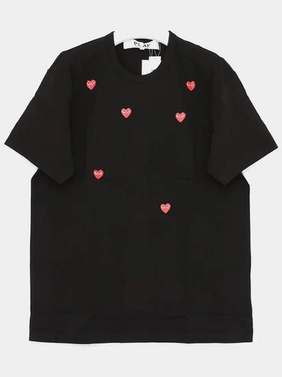 Manny Red Heart Short Sleeve T Shirt P1T3381 BLACK - COMME DES GARCONS - BALAAN 2