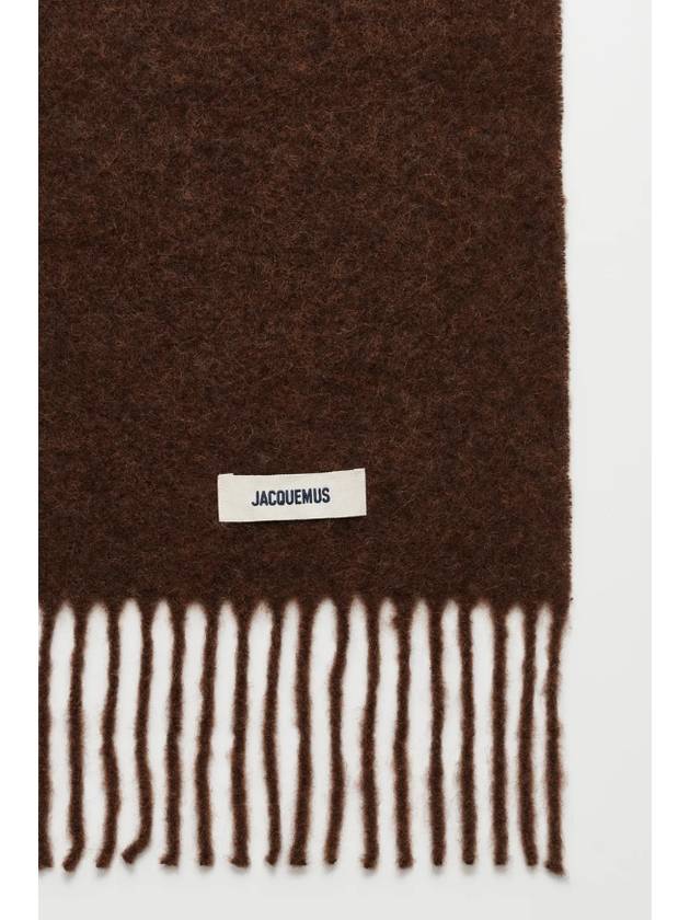 Jacquemus Reshap Caro Muffler Scarf Brown Unisex - JACQUEMUS - BALAAN 4