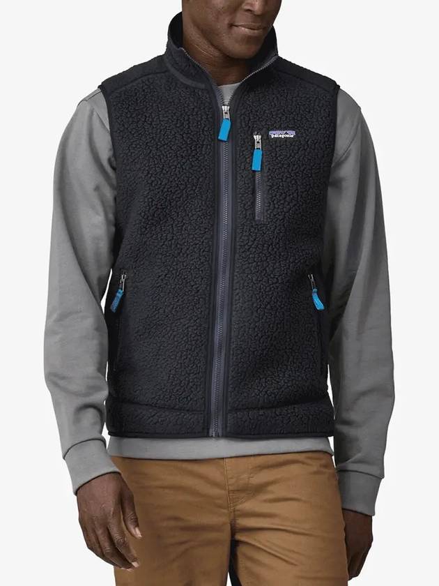 Men's Retro Pile Vest Navy - PATAGONIA - BALAAN 3