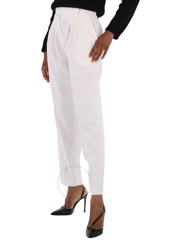 location print straight pants white - BURBERRY - BALAAN 4