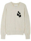 Marisans Logo Knit Top Light Grey - ISABEL MARANT - BALAAN 4