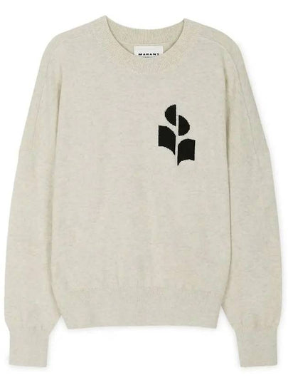 Marisans Logo Knit Top Light Grey - ISABEL MARANT - BALAAN 2