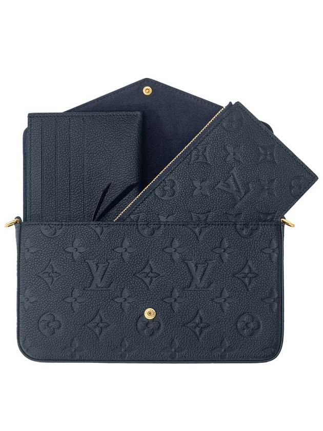 Felicie Pochette Monogram Empreinte Leather Shoulder Bag Navy - LOUIS VUITTON - BALAAN 4