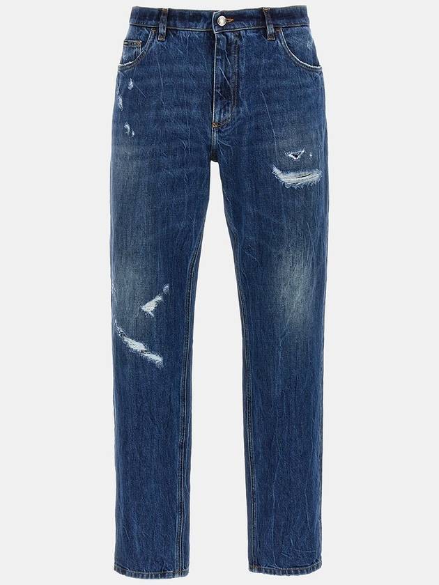 Dolce & Gabbana Blue Cotton Denim Jeans - DOLCE&GABBANA - BALAAN 1