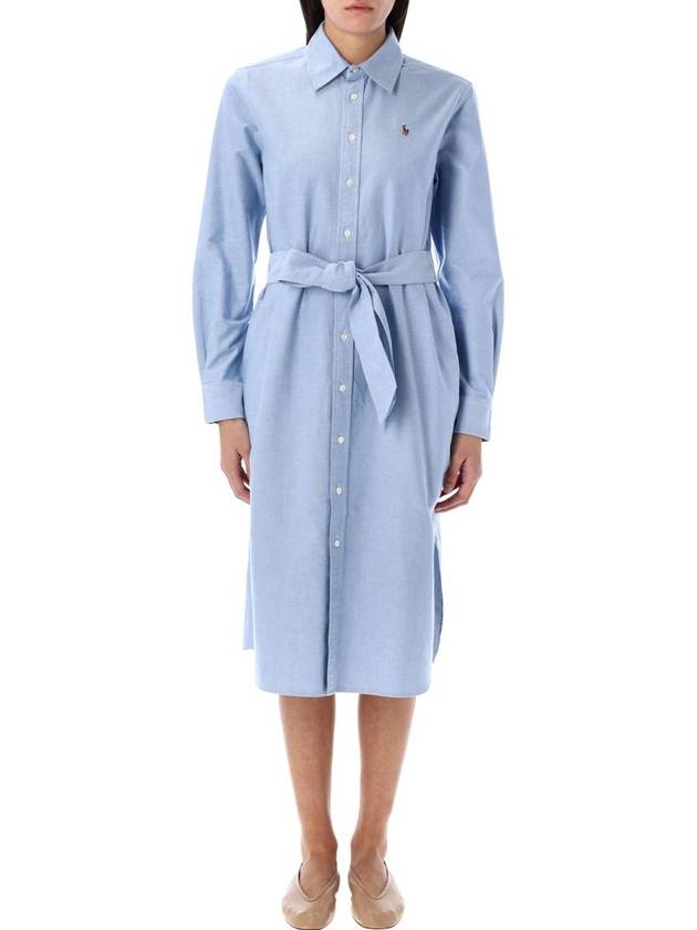 Polo Ralph Lauren Belted Cotton Oxford Shirtdress - POLO RALPH LAUREN - BALAAN 1