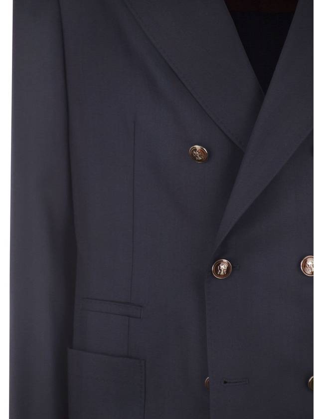 One-and-a-half-breasted deconstructed jacket in virgin wool - BRUNELLO CUCINELLI - BALAAN 4