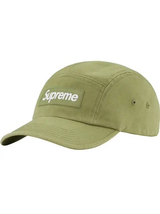 Washed Chino Twill Camp Ball Cap Olive - SUPREME - BALAAN 1