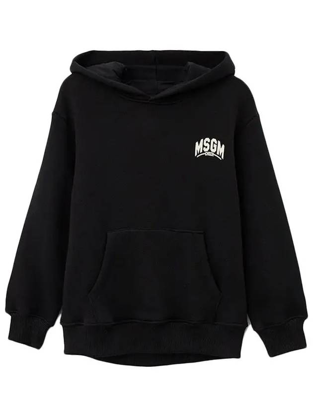 Kids Logo Hoodie Black F4MSJBHS226 110 - MSGM - BALAAN 2