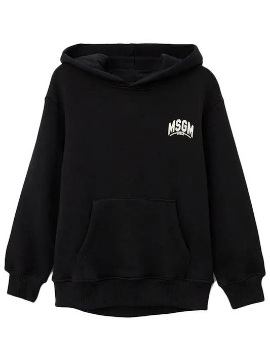 Kids Women Logo Hoodie Black F4MSJBHS226 110 - MSGM - BALAAN 1