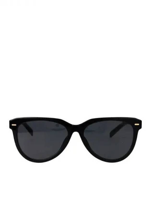 Logo Temple Oval Frame Sunglasses 270754 - MIU MIU - BALAAN 1