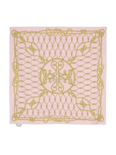 Rope Logo Silk Neckerchief Pink - TORY BURCH - BALAAN 2