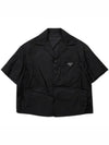 Re-Nylon Short Sleeve Shirt Black - PRADA - BALAAN 2