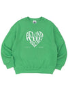 RETRO HEART SWEATSHIRTS GREEN - POLYGRAM - BALAAN 4