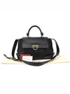 21 A896 Black Calfskin Silver Plated Gancini Sophia Small 2WAY - SALVATORE FERRAGAMO - BALAAN 2