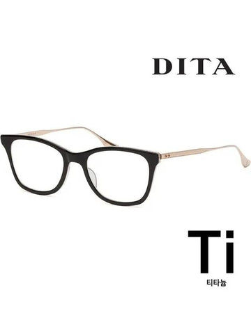 Titanium glasses frame ASHLAR DTX505 50 01 horn rim ultra light - DITA - BALAAN 1