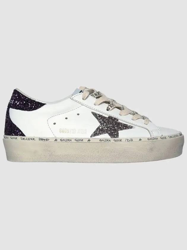 Hi Star Glitter Tab Low Top Sneakers White - GOLDEN GOOSE - BALAAN 3