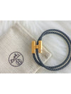 Tunis Tresse Gold Bracelet Noir - HERMES - BALAAN 3