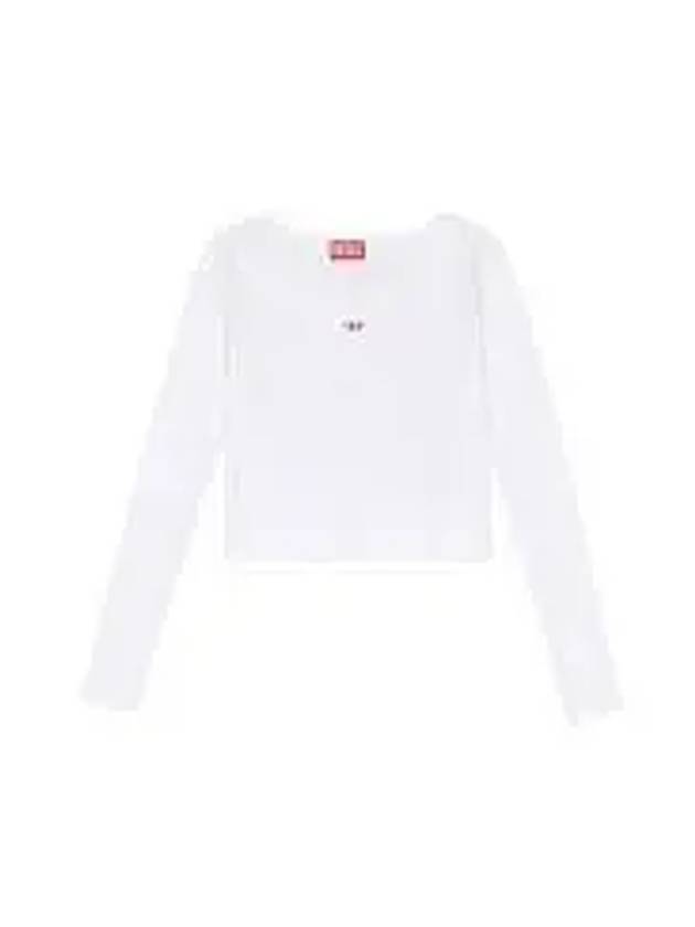 T Ballet D Logo Long Sleeve T-Shirt White - DIESEL - BALAAN 2