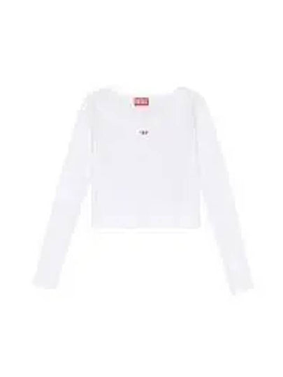 T Ballet D Logo Long Sleeve T-Shirt White - DIESEL - BALAAN 2