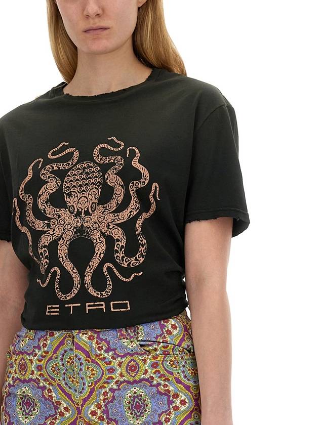 LOGO PRINT T-SHIRT - ETRO - BALAAN 4