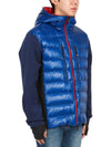 Grenoble logo patch zip-up padded navy - MONCLER - BALAAN 5