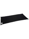 Logo Patch Cashmere Scarf Black - JIL SANDER - BALAAN 5