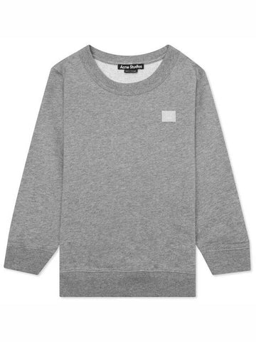 Acne Face Logo Sweatshirt Kids Gray - ACNE STUDIOS - BALAAN 1