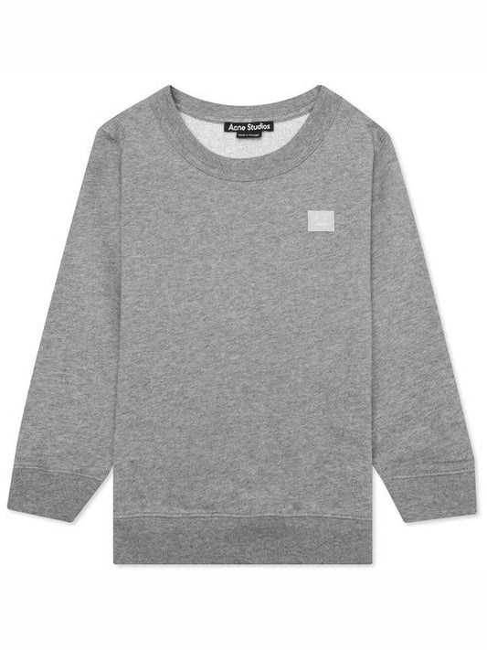 Acne Face Logo Sweatshirt Kids Gray - ACNE STUDIOS - BALAAN 1