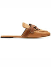 Gate Flat Leather Mule Brown - LOEWE - BALAAN 3