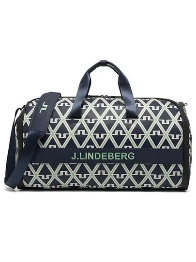 Garment Print Golf Duffel Bag Geo JL Navy - J.LINDEBERG - BALAAN 2