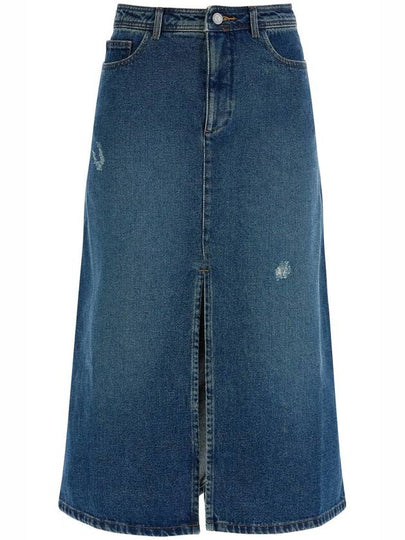 Georgia Denim Midi A Line Skirt Indigo - A.P.C. - BALAAN 2