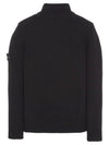 Wappen Patch Button Knit Top Black - STONE ISLAND - BALAAN 4