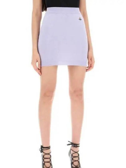 Logo Bea Mini H Line Skirt Purple - VIVIENNE WESTWOOD - BALAAN 2