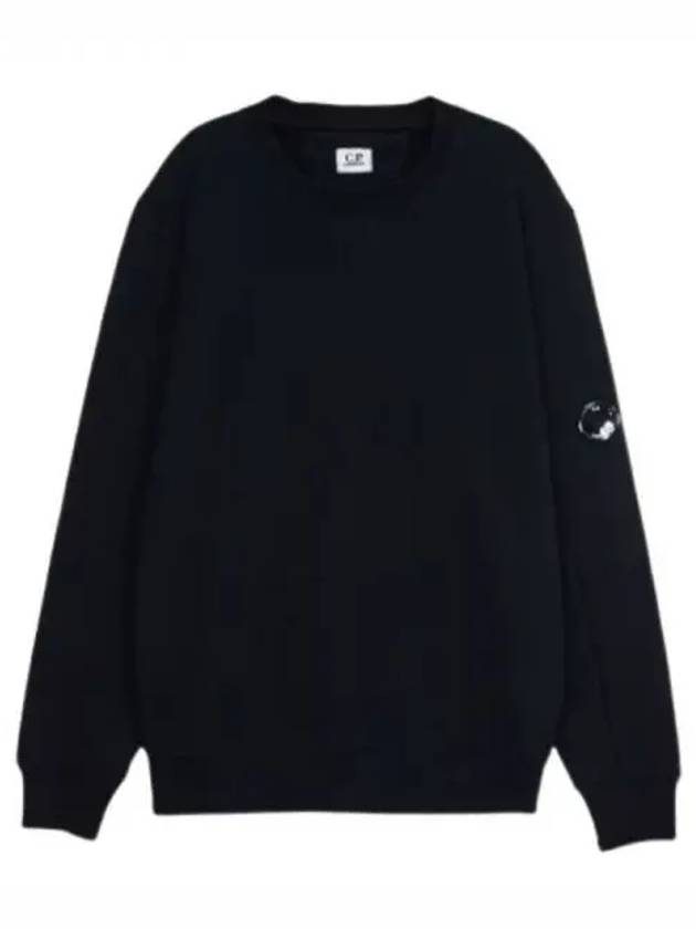 Diagonal Raised Fleece Lens Sweatshirt Black - CP COMPANY - BALAAN 2