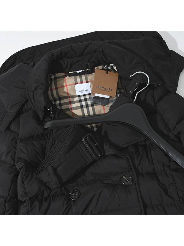 Detachable Hoodie Puffer Coat Padded Black - BURBERRY - BALAAN 7