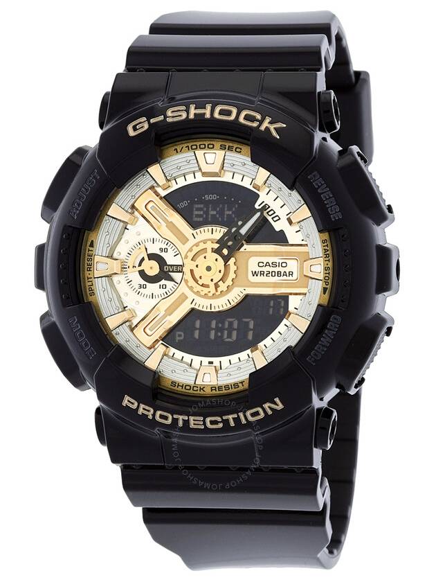 Casio G-Shock World Time Quartz Analog-Digital Black Dial Ladies Watch GMAS110GB-1A - CASIO - BALAAN 1