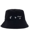 logo bucket hat black - OFF WHITE - BALAAN 3