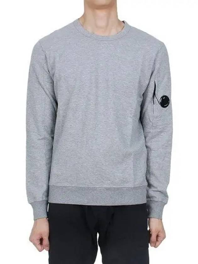 Light Fleece Sweatshirt Grey - CP COMPANY - BALAAN 2