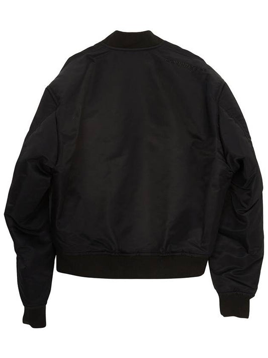 Courr ges 323CBL128NY0020 BLACK Women s Padded Bomber Jacket - COURREGES - BALAAN 2