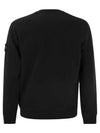 Garment Dyed Malfile Crewneck Sweatshirt Black - STONE ISLAND - BALAAN 3