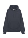 Swoosh Club Fleece Hoodie Dark Grey - NIKE - BALAAN 1