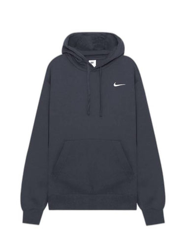 Swoosh Club Fleece Hoodie Dark Grey - NIKE - BALAAN 1