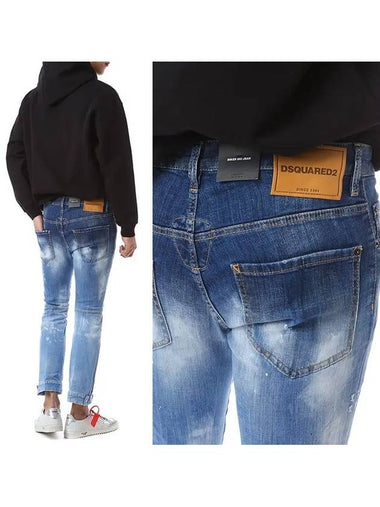 D-squared multidis zipper detail light blue jeans_biker ski fit 71LB0673 - DSQUARED2 - BALAAN 1