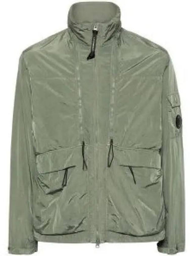 Men's Chrome-R Medium Zip-Up Jacket Green - CP COMPANY - BALAAN 1