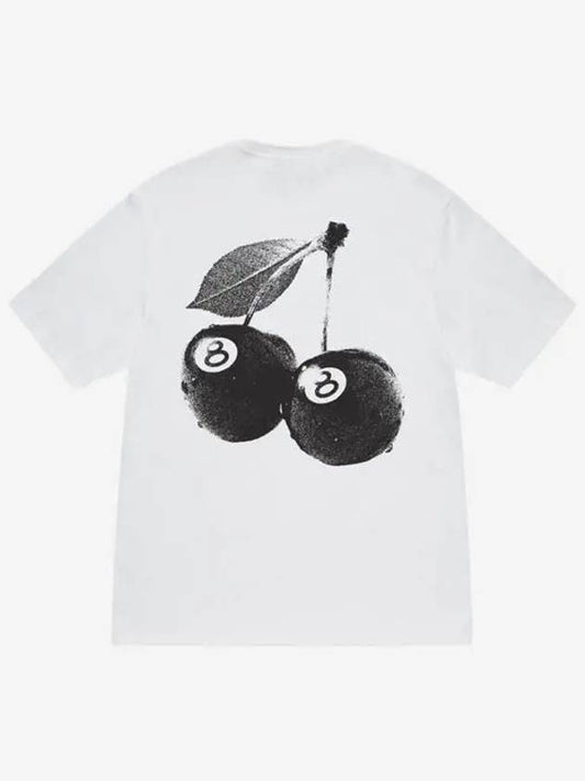 Cherries Short Sleeve T-Shirt White - STUSSY - BALAAN 2