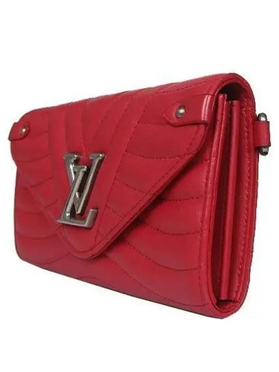 M63299 LV Vintage Logo Red Leather New Wave Long Wallet - LOUIS VUITTON - BALAAN 2