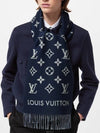 All About Monogram Wool Scarf Navy - LOUIS VUITTON - BALAAN 5